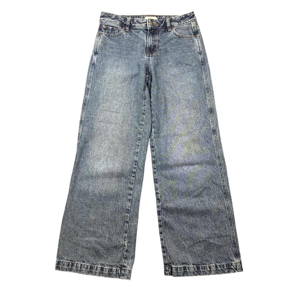 PacSun Casey Low Rise Baggy Jeans Women 25 S Medium Wash Wide Leg Skater